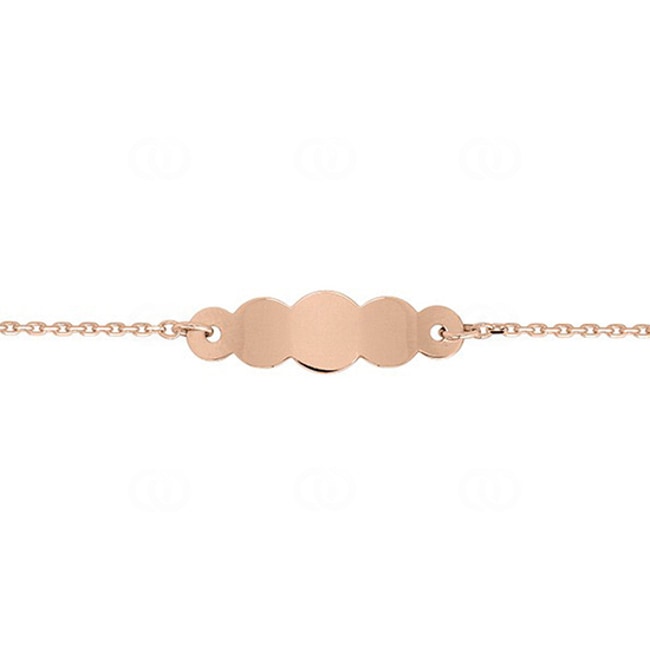 Baby Bracelet 750/18 K Rose Gold 1.2mm - F35RBBN-14