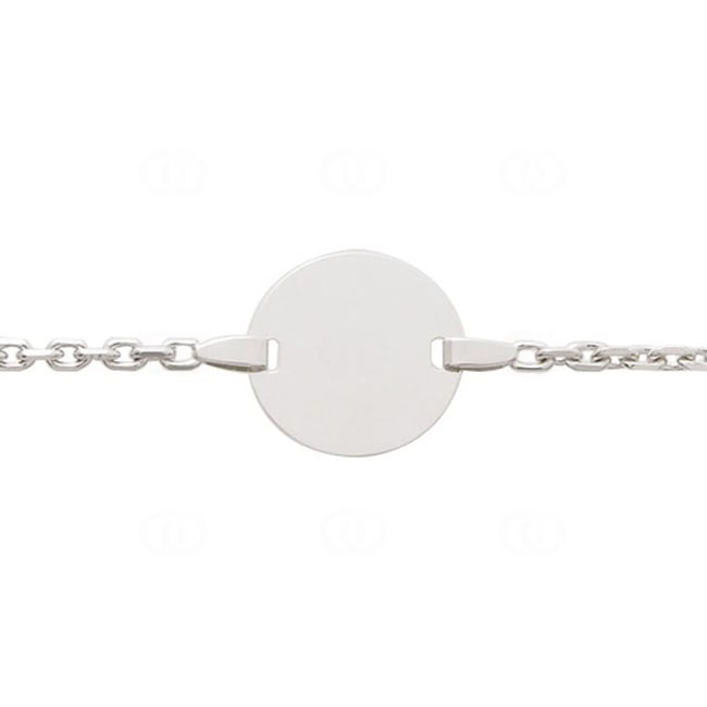 Gravurarmband 750/18 K Weissgold rund 2.1mm - F75GB7-14