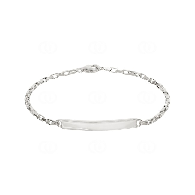 Gravurarmband 925 Silber rhodiniert 2.3mm - 334054
