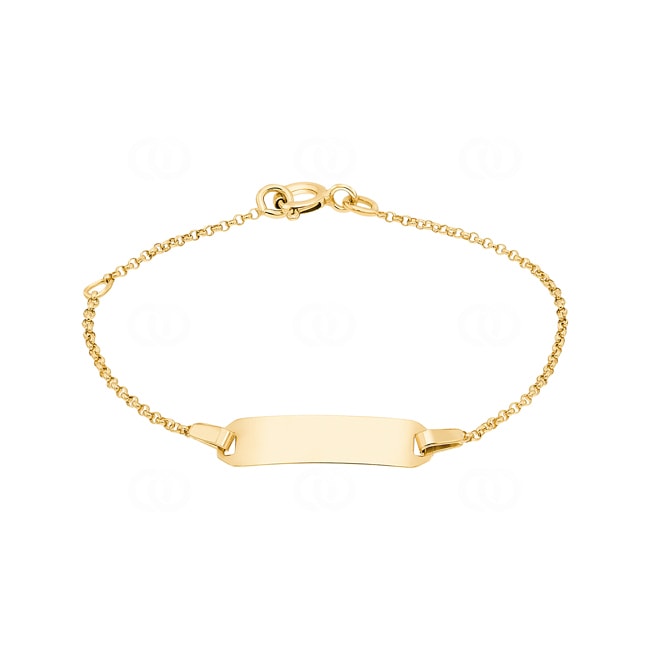 Gourmette bébé forçat or jaune 750/18 ct 1.1mm - 13cm - L230-13