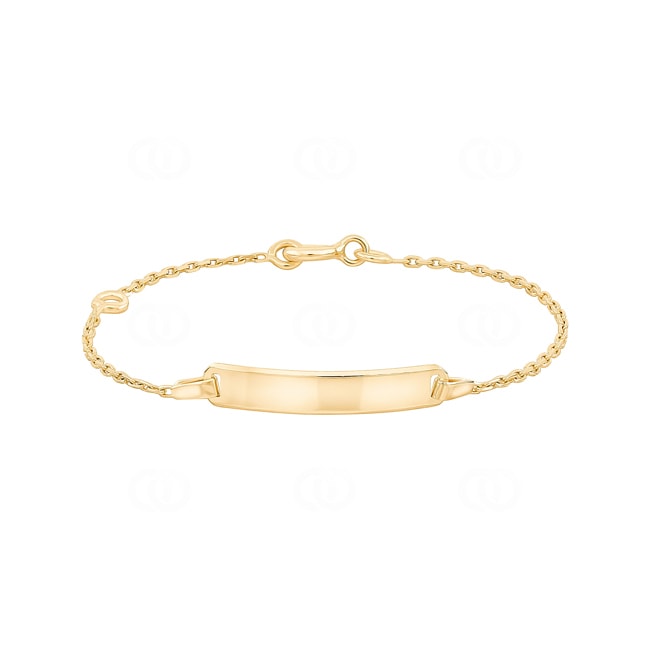 Gourmette bébé forçat or jaune 750/18 ct 1.7mm - 13cm - L177-13