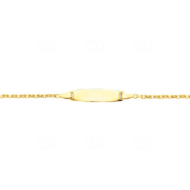 Gourmette bébé forçat or jaune 750/18 ct 1.8mm - 14cm - F60BBO-14