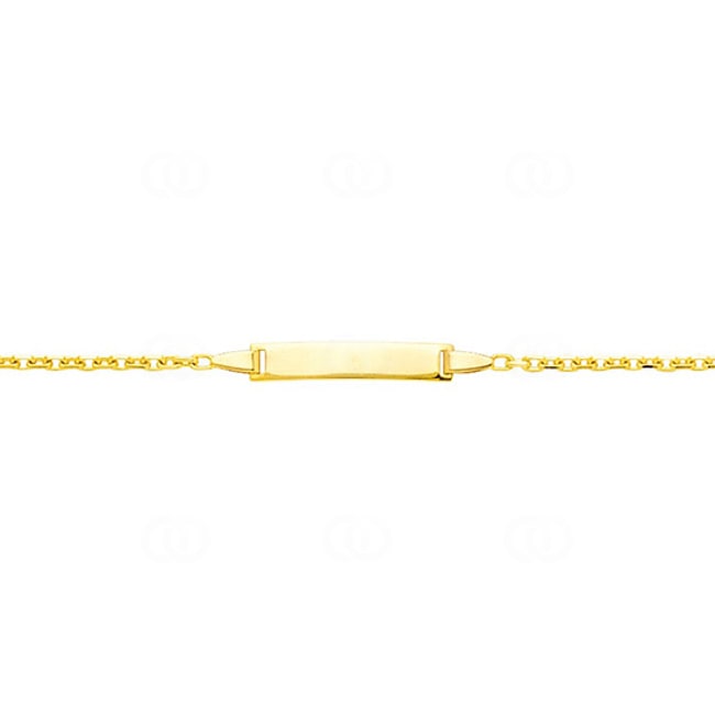 Gourmette bébé forçat or jaune 750/18 ct 1.9mm - 14cm - F60BBR-14