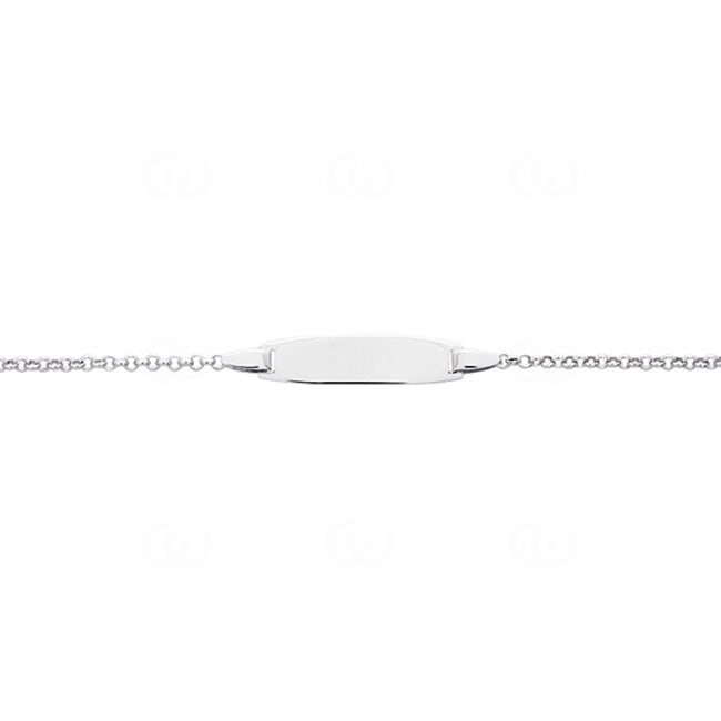 Gravurarmband Anker 750/18 K Weissgold 1.5mm - 14cm - C21GBBO-14