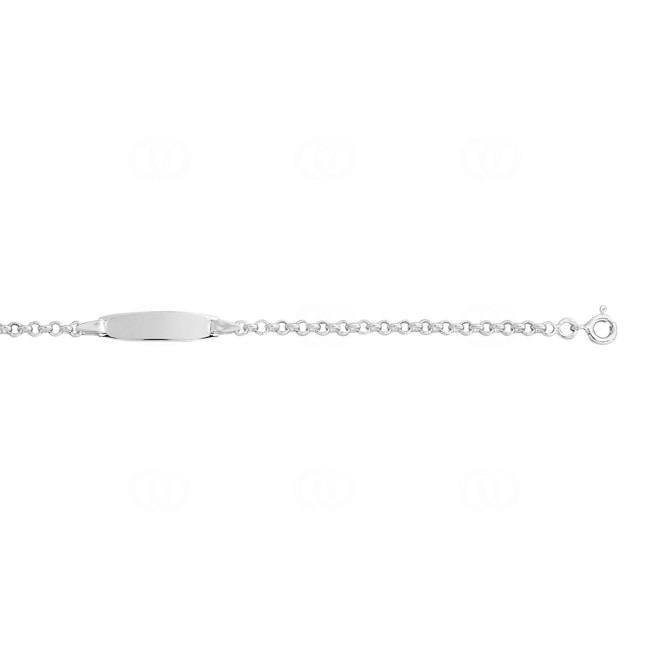 Gourmette bébé forçat Argent rhodié 2.7mm - 334044
