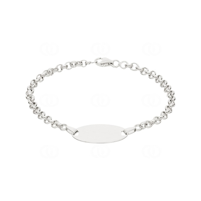 Gravurarmband Anker 925 Silber rhodiniert 3.4mm - 304109