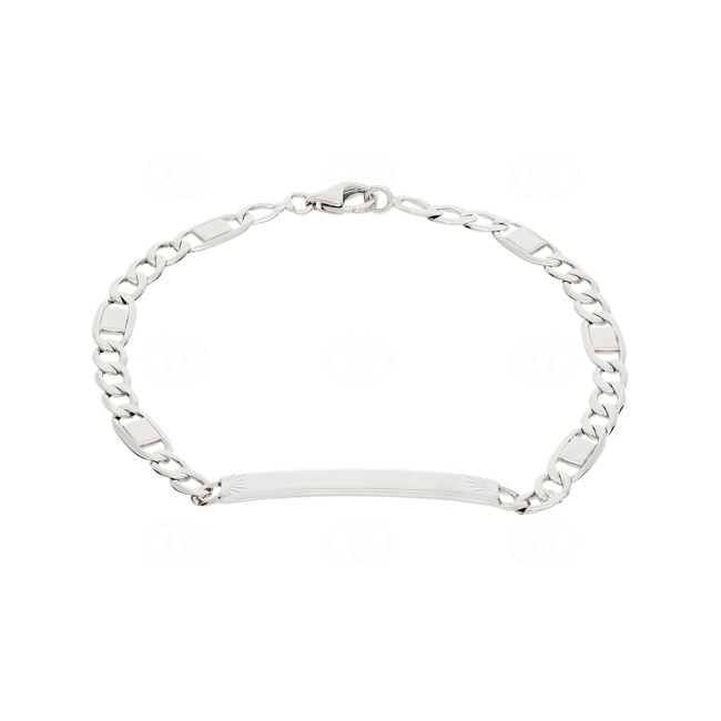 Gravurarmband Fantasie 925 Silber rhodiniert 4.0mm - 304052