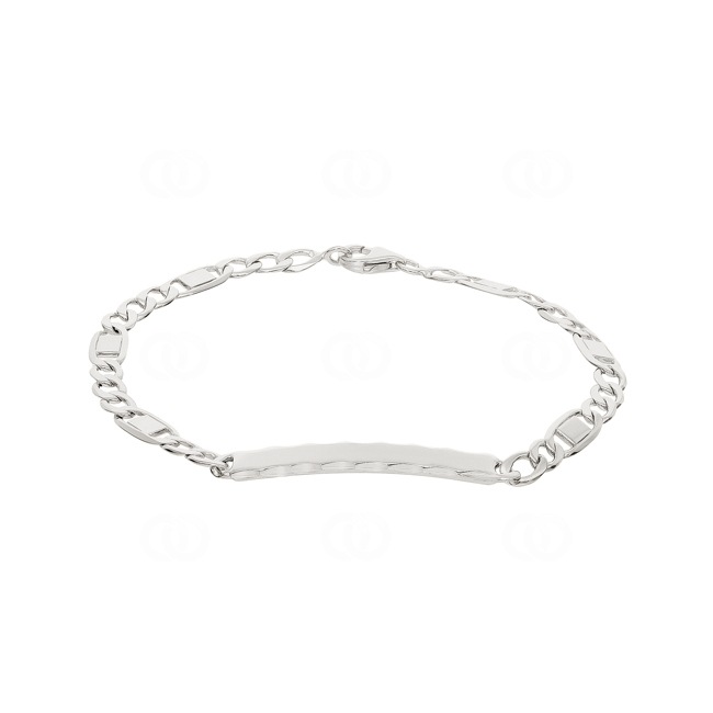 Gravurarmband Fantasie 925 Silber rhodiniert 4.1mm - 334033