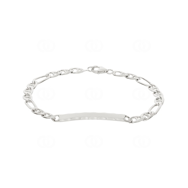 Gravurarmband Fantasie 925 Silber rhodiniert 4.6mm - 334034