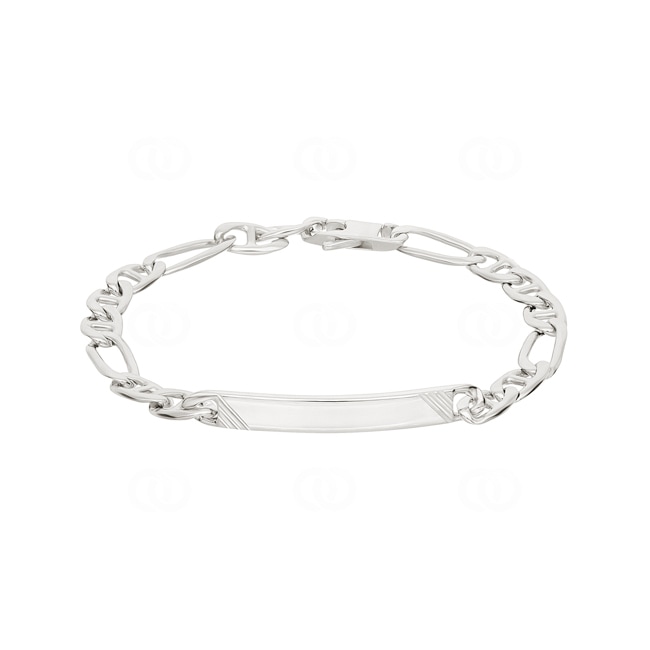 Gravurarmband Fantasie 925 Silber rhodiniert 5.7mm - 334038