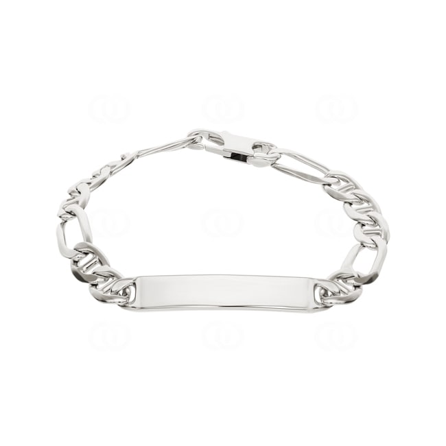 Gravurarmband Fantasie 925 Silber rhodiniert 6.9mm - 304071