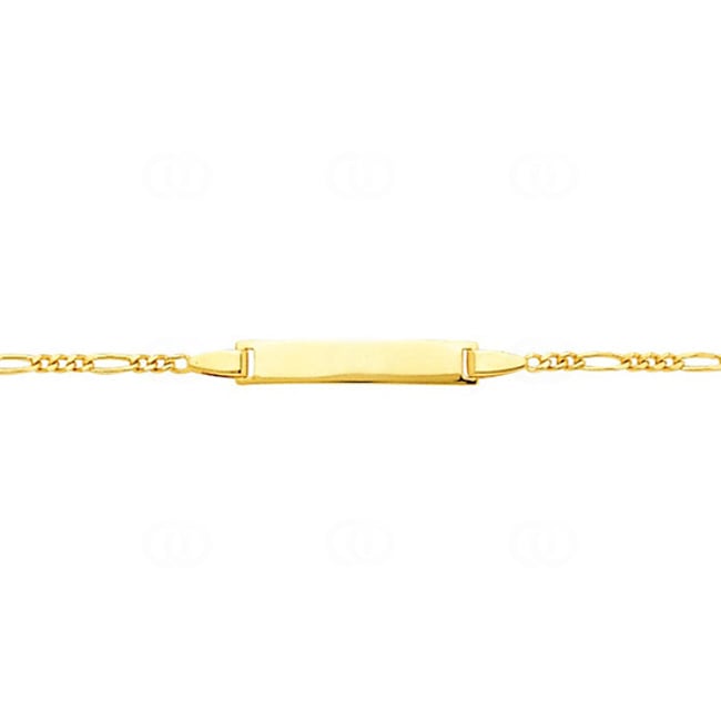 Baby Figaro Bracelet 3+1 750/18 K Yellow Gold 1.8mm - 14cm - 528.17BBR-14