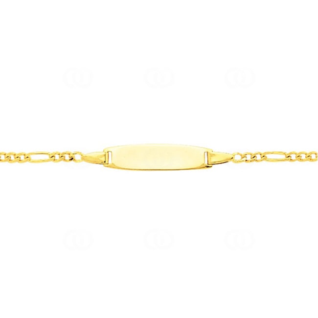 Baby Figaro Bracelet 3+1 750/18 K Yellow Gold 2.5mm - 14cm - 528.2BBO-14