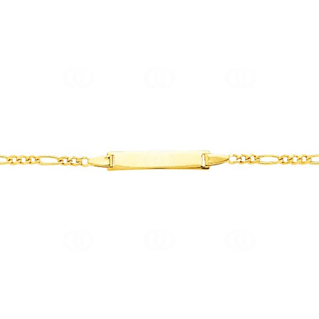 Baby Figaro Bracelet 3+1 750/18 K Yellow Gold 2.5mm - 14cm - 528.2BBR-14