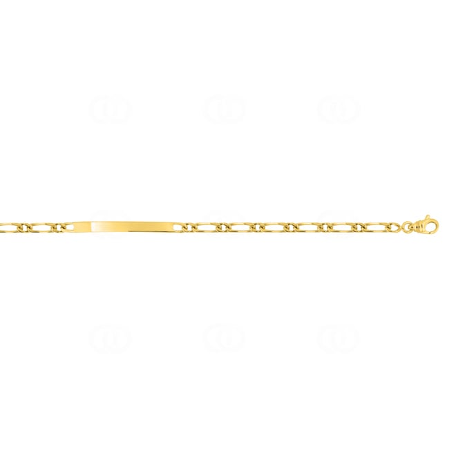 Bracelet figaro à graver or jaune 375/9 ct 3.0mm - 9K524.3ID