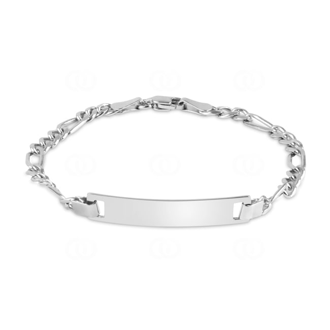 Gravurarmband Figaro 925 Silber 4.0mm - AR-925-149
