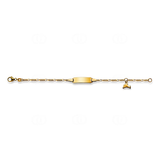 Bracelet pour enfants or jaune 750/18 ct, Dauphin 2.1 mm Bracelet pour enfants or jaune 750/18 ct, Dauphin 2.1 mm - 1173.01068/1400