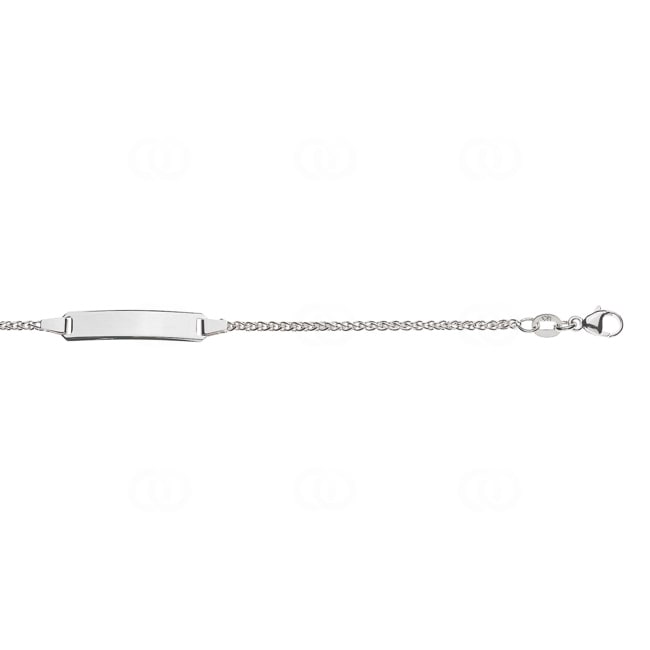 Gravurarmband / ID-Bracelet 750/18 K Weissgold 1.6 mm - BBE200814