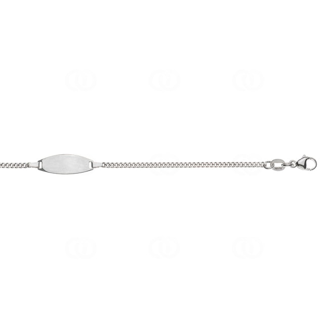 Gravurarmband / ID-Bracelet 750/18 K Weissgold 1.9 mm - BBE200114