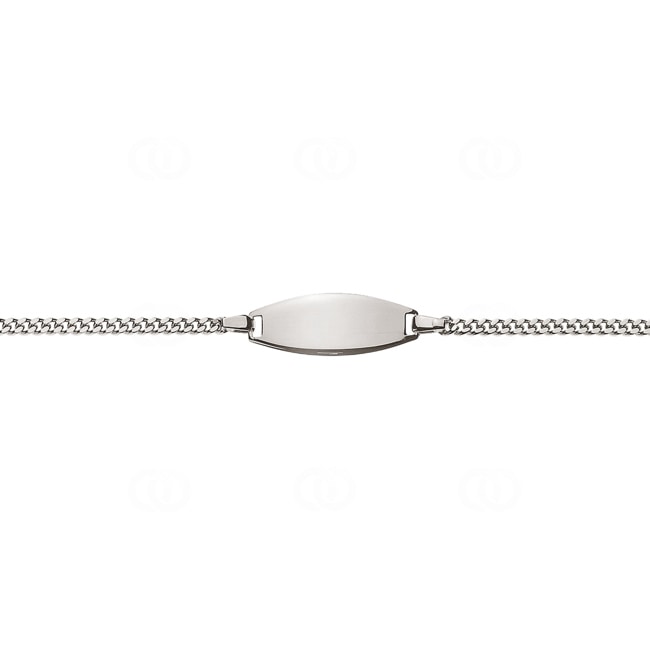Bracelet d'identité pour enfants or gris 750/18 ct 1.9 mm - BBE200114