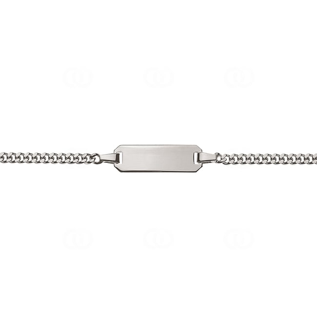 Bracelet d'identité pour enfants or gris 750/18 ct 2.1 mm - BBE200214