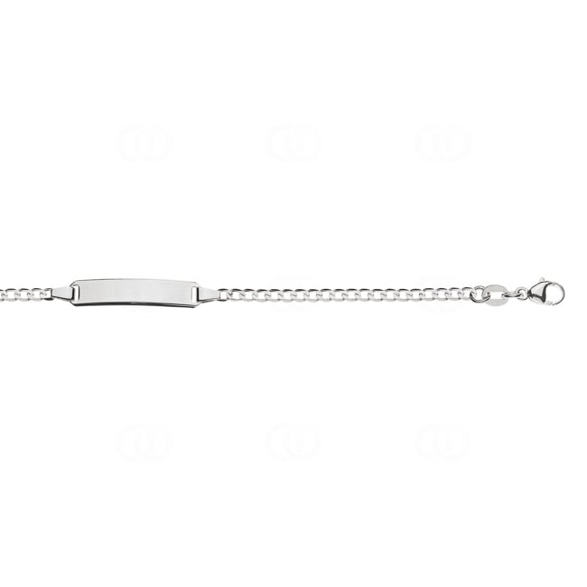 Gravurarmband / ID-Bracelet 750/18 K Weissgold 2.4 mm - BBE201014