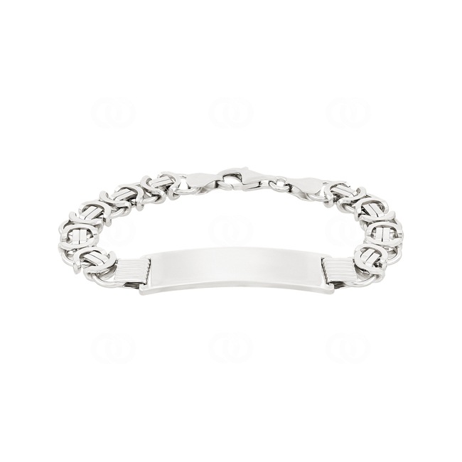 Gravurarmband König flach 925 Silber 9.7mm - AR-925-1205