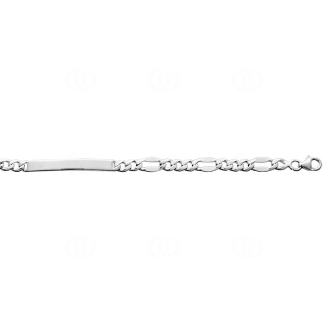 Gravurarmband Panzer 3+1 925 Silber rhodiniert 4.7mm - 314111.00