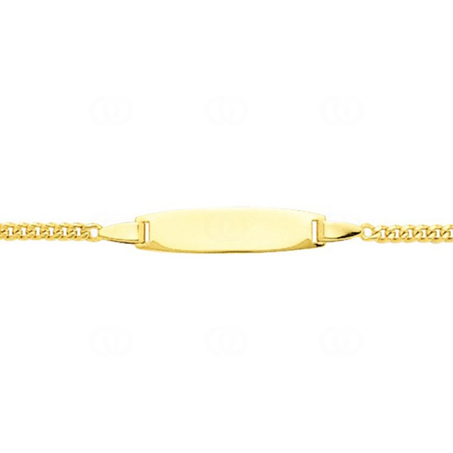 Gravurarmband Panzer 750/18 K Gelbgold 2.2mm - 14cm - G60BBO-14