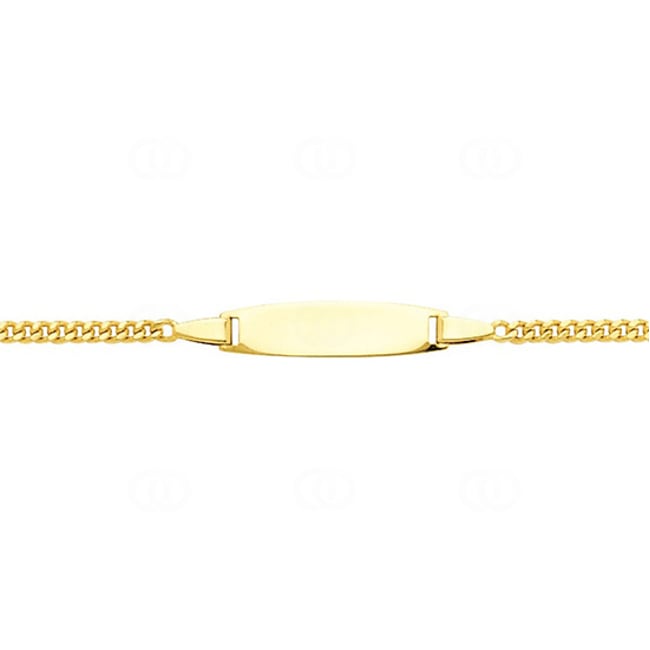 Gravurarmband Panzer 750/18 K Gelbgold 2.5mm - 14cm - G70BBO-14