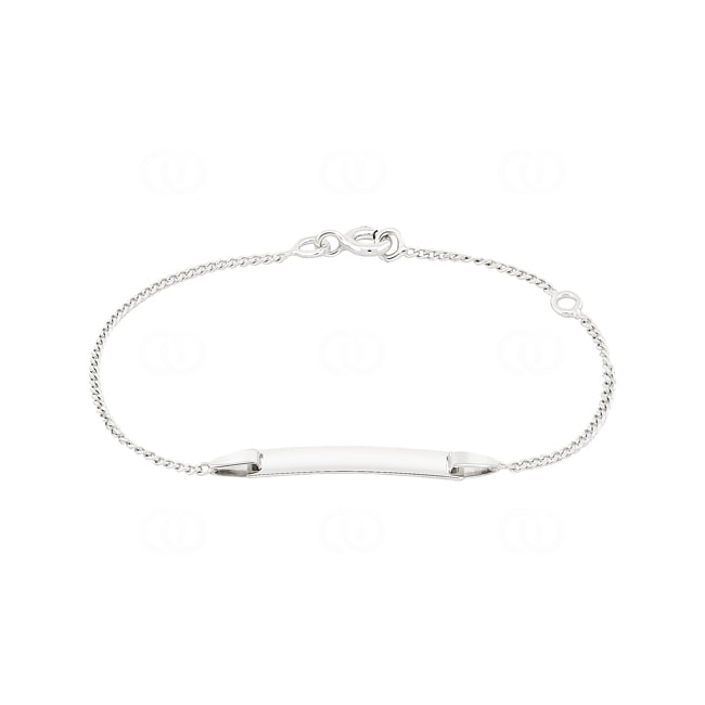 Baby Curb Bracelet 750/18 K White Gold 1.5mm - 14cm Baby Curb Bracelet 750/18 K White Gold 1.5mm - 14cm - G40GRBBR-14