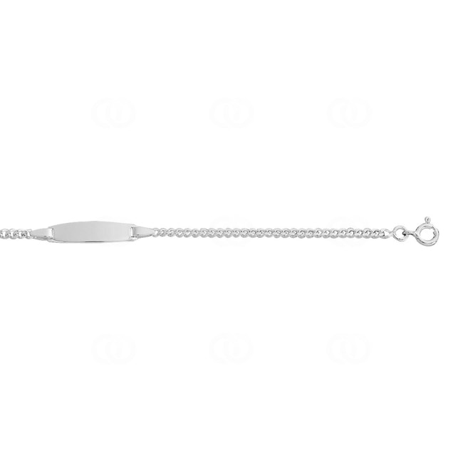 Gravurarmband Panzer 925 Silber rhodiniert 2.4mm - 334048