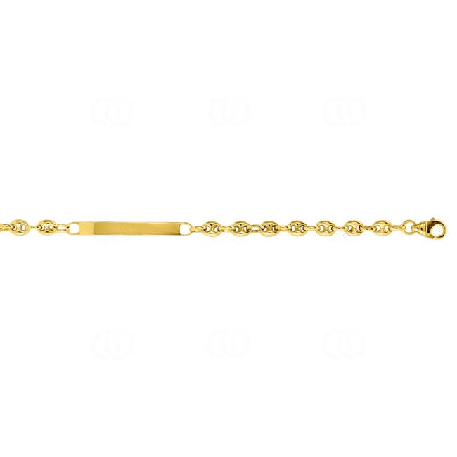 Gravurarmband Schiffsanker 375/9 K Gelbgold halbmassiv 5.0mm - 9K2375ID