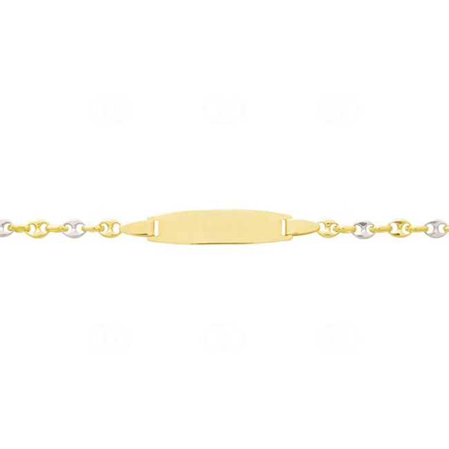 Baby Marine Bracelet 750/18 K Yellow and White Gold 2.6mm - 14cm - 539.2GBBO-14