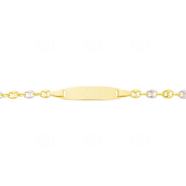 Baby Marine Bracelet 750/18 K Yellow and White Gold 3.0mm - 14cm - 539.3GBBO-14