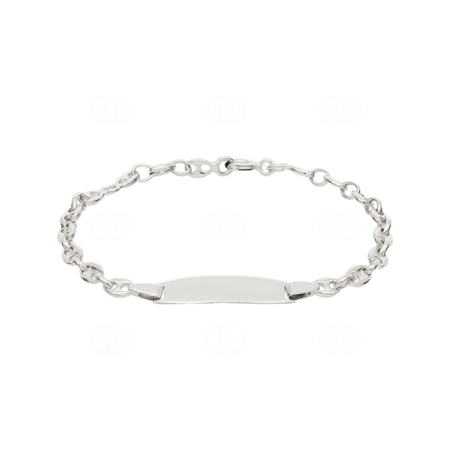Engravable Marine Bracelet 925 Silver rhodium-plated 3.3mm - 334047