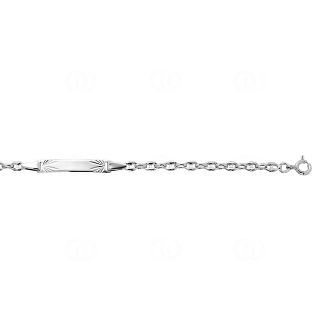 Engravable Marine Bracelet 925 Silver rhodium-plated 3.4mm - 334023