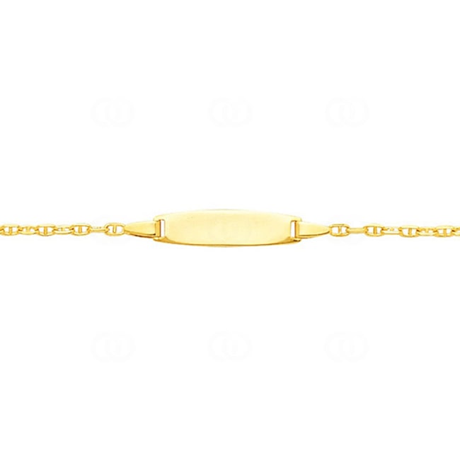 Gravurarmband Stäbchenpanzer 750/18 K Gelbgold 2.1mm - 14cm - 531.2BBO-14