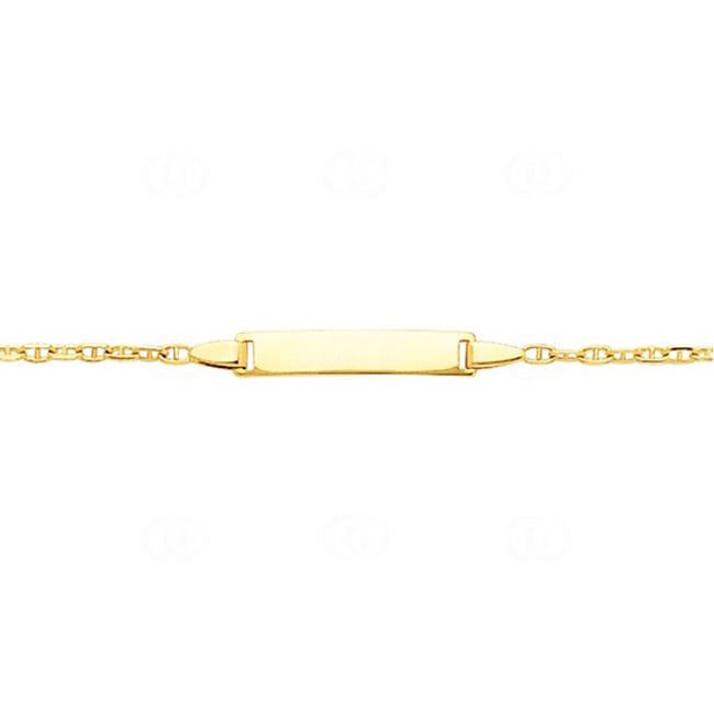 Gravurarmband Stäbchenpanzer 750/18 K Gelbgold 2.1mm - 14cm - 531.2BBR-14