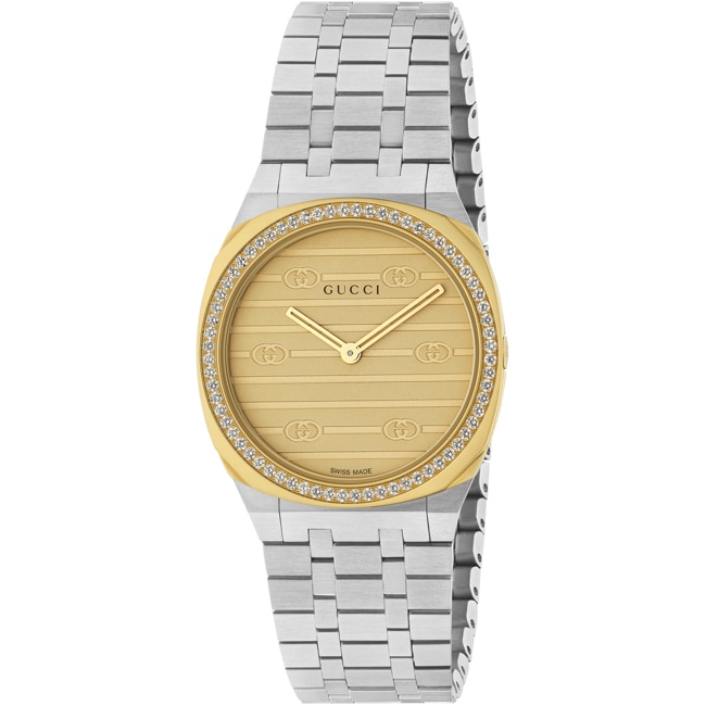 Gucci 25H Gold Diamonds 30mm Gucci 25H Gold Diamonds 30mm - YA163505