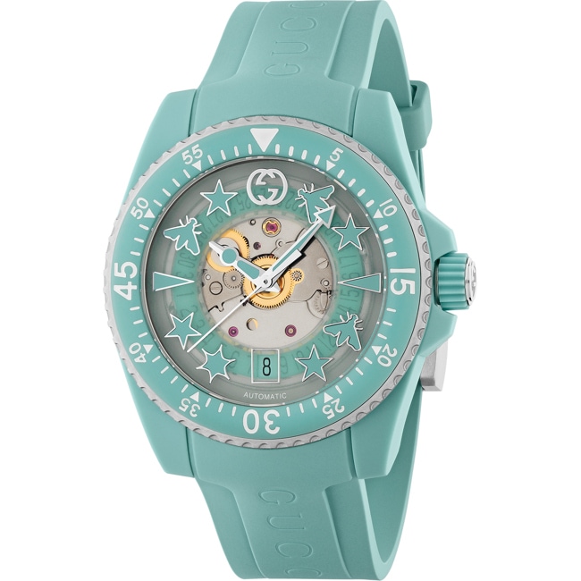 Gucci Dive L Automatic Aquamarin - YA136344