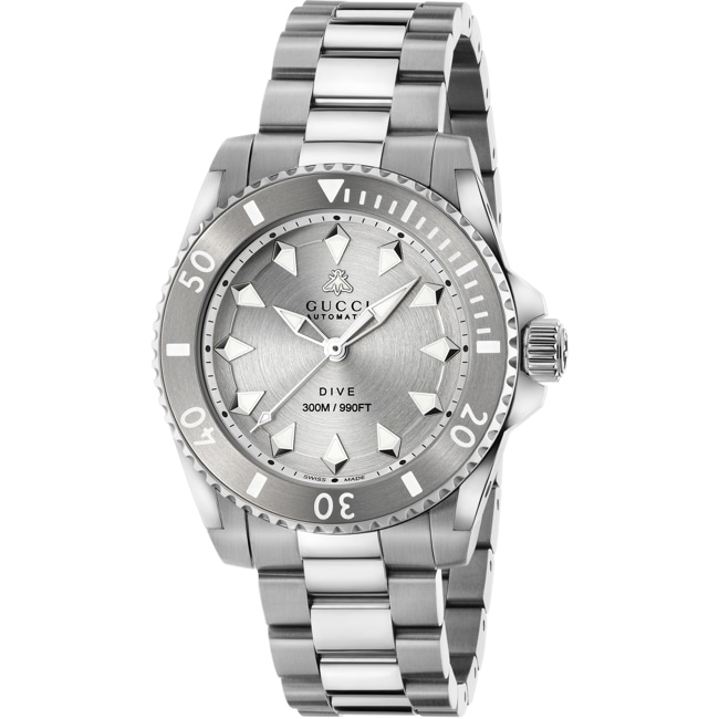 Gucci Dive L Automatic Silber Gucci Dive L Automatic Silber - YA136354A