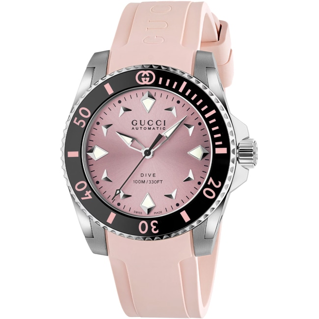 Gucci Dive M Automatic Pink - YA136408