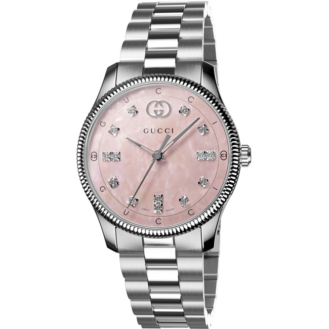 Gucci G-Timeless Diamonds Pink 29mm - YA1265062