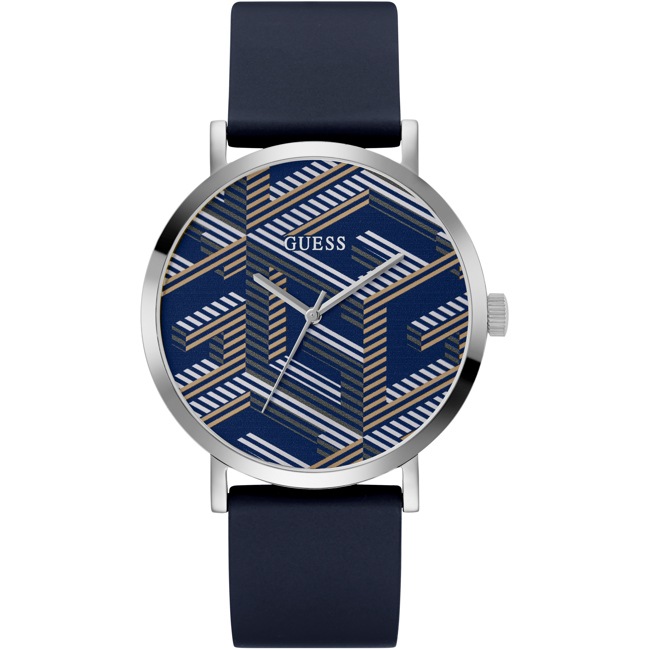 GW0625G1 | Guess G Bossed Silver / Blue