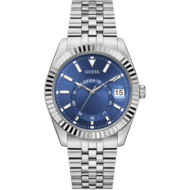 Guess Jaden Date Argenté / Bleu - GW0977G1