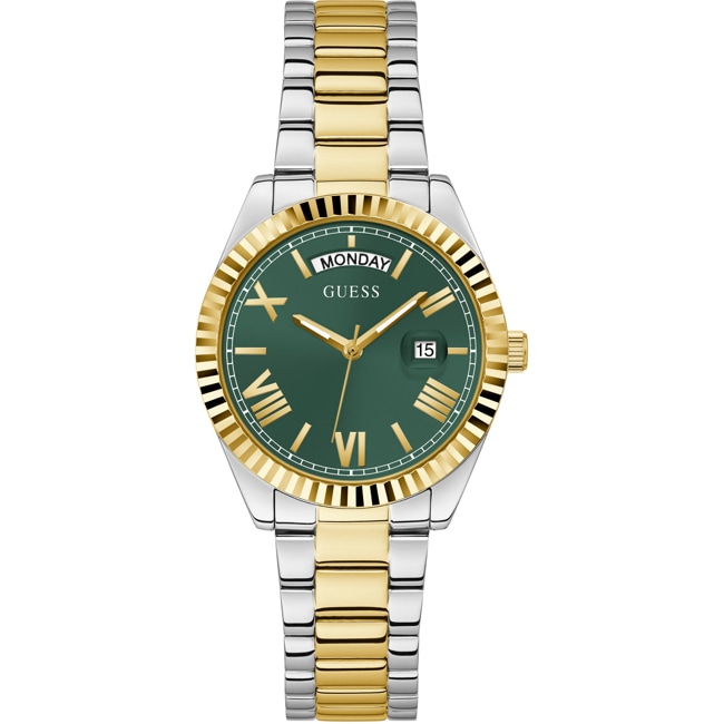 Guess Luna Day Date Green / Two-tone - GW0308L5