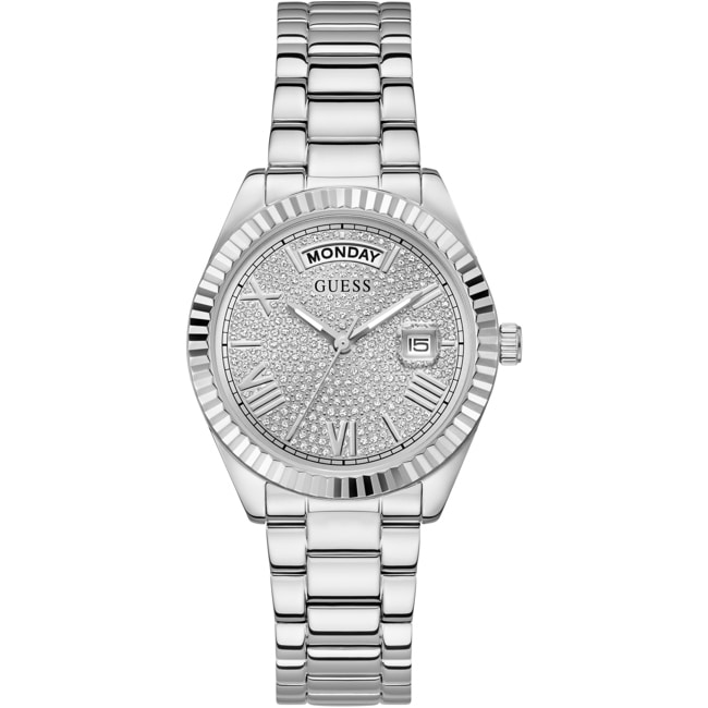 Guess Mini Luna Day Date Silbrig  - GW1181L1