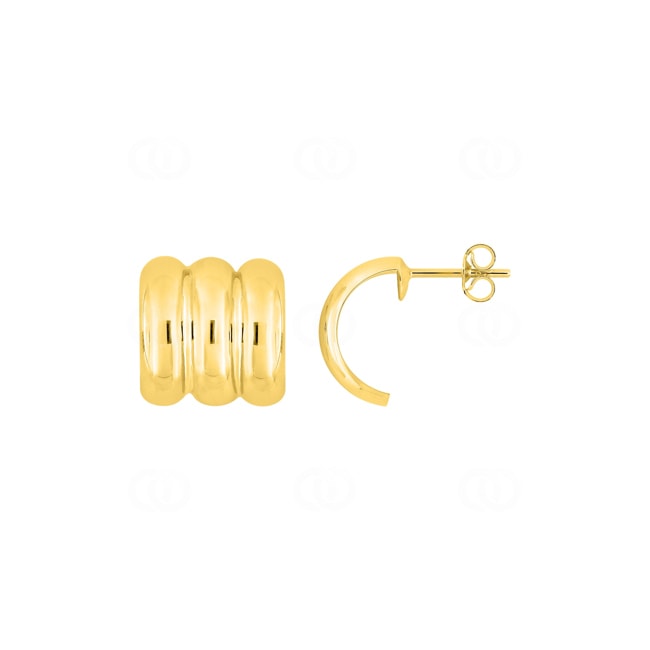 Demi-créoles or jaune 750/18 ct Demi-créoles or jaune 750/18 ct - 3874