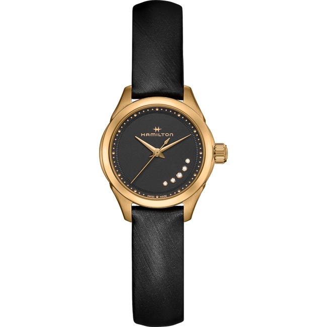 Hamilton Jazzmaster Lady Diamonds Velvet black 26mm - H32121430